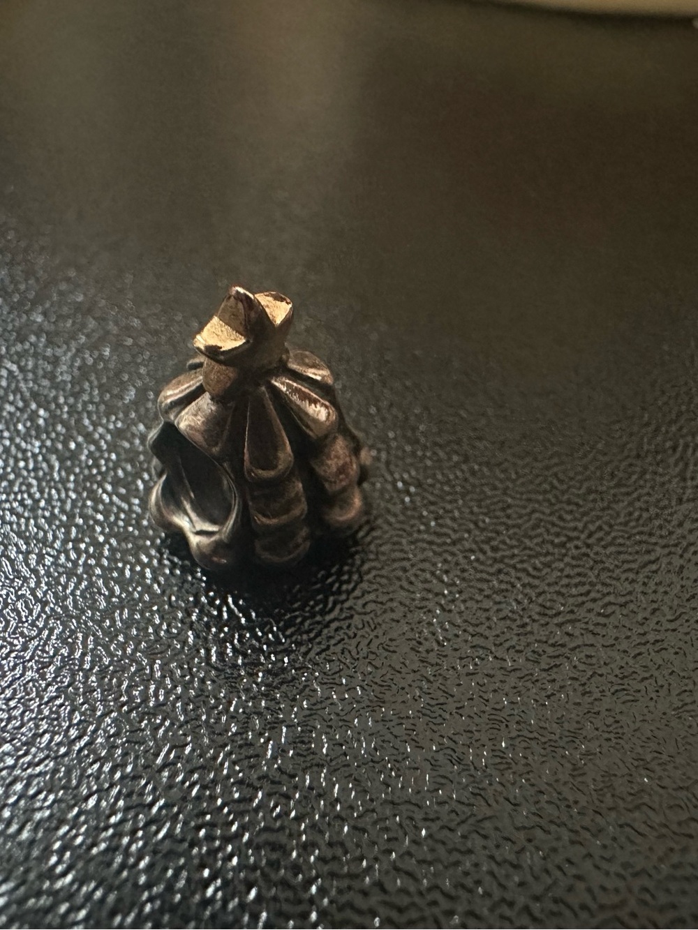 Pandora Silver Christmas Tree Charm with Gold Star